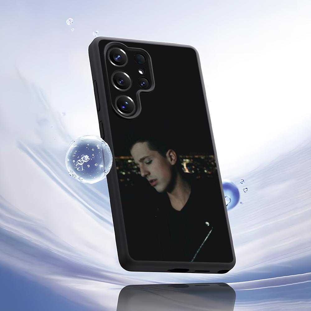 C-Charlie Puth Singer Phone Case For Samsung S20-S25 FE Plus Ultra TPU Soft Skin Friendly samsungS23Ultra