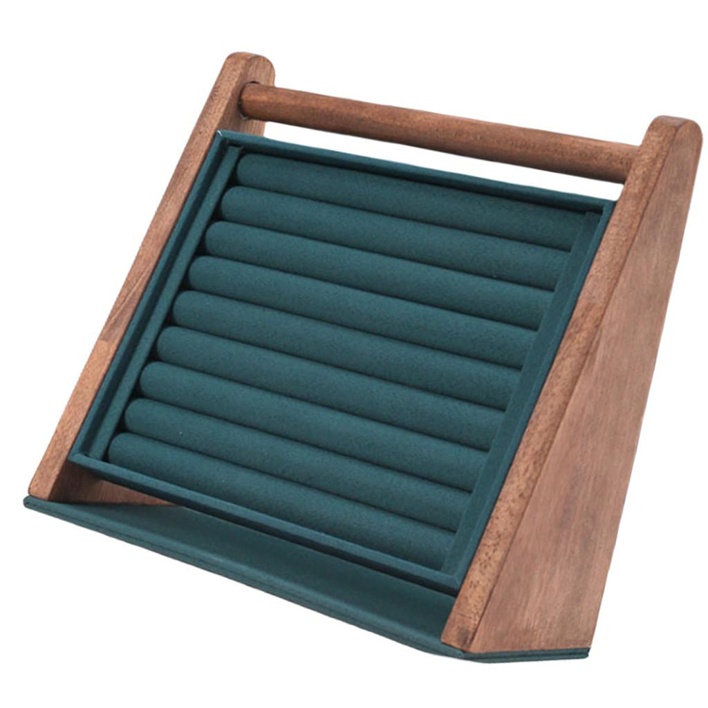 Multifunctional Wood Jewelry Display Stand Eye Catching Brooch Displaying Holder Perfect for Rings Earrings and Bangles