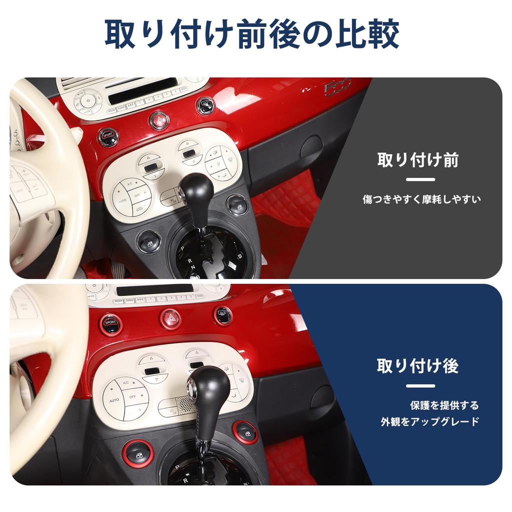 Hcilloend Neuer Fiat 500/Abarth 595 695 Exklusiv für 2010-2022 Schalterzentrum Schalterknopf