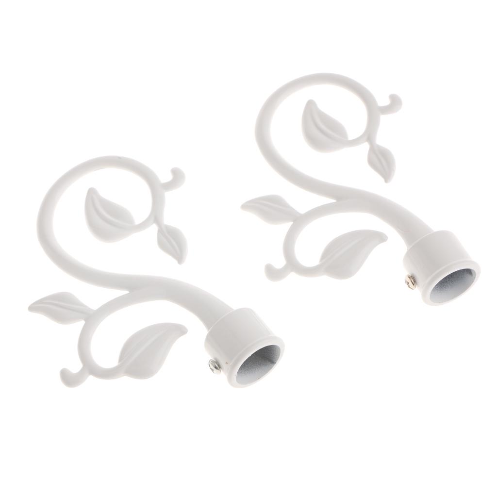 Buy 22mm Curtain Pole Recess Bracket Curtain Rod Bracket Finial Type 1