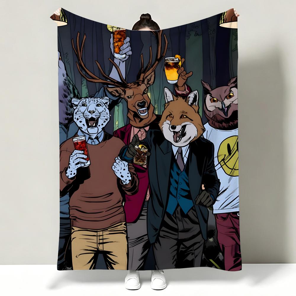 Game HHotline MMiami Throw Soft Warm Flannel Throw Blanket Multiuse for Sofa Bed Office Nap