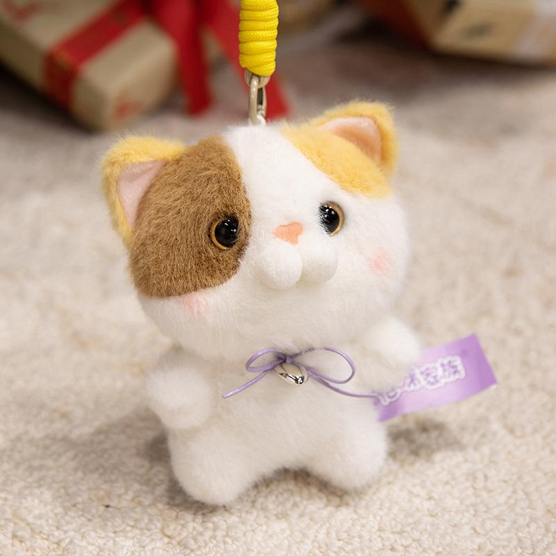 Cute cute kitten doll plush toy cat doll girl bag keychain pendant rag doll