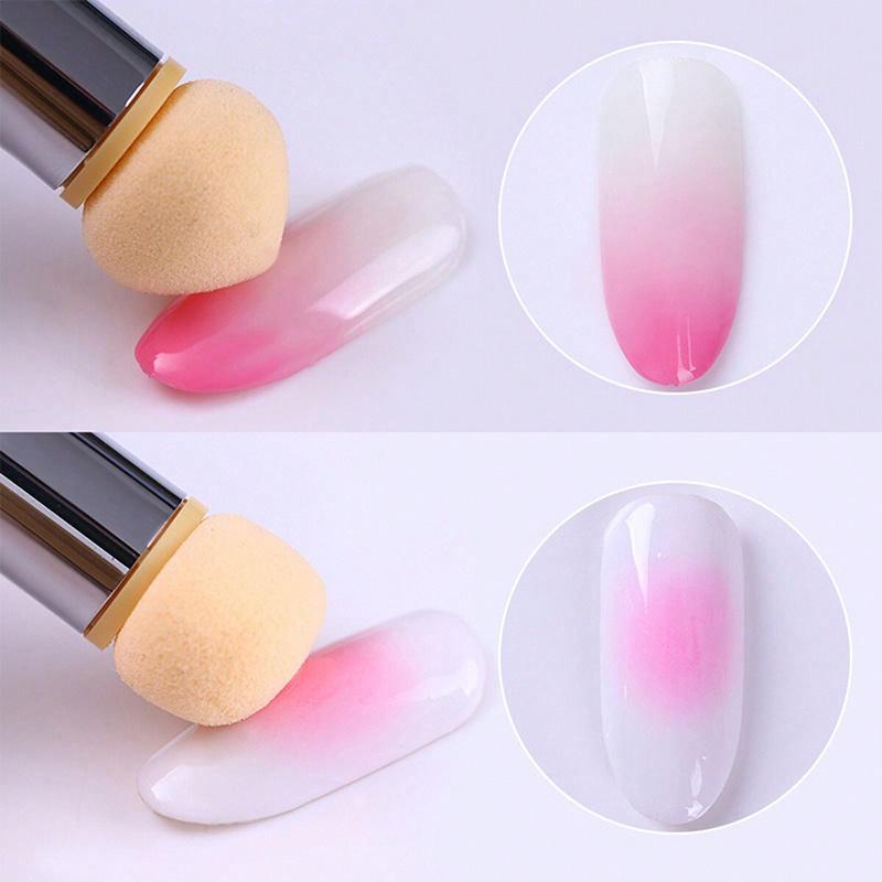 Double Head Nail Art Sponge Gradient Pen With Replacement Heads