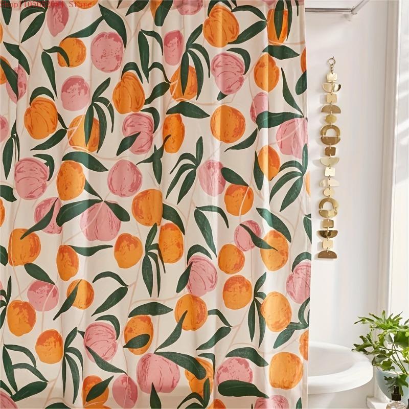 

1Pc Pure Polyester Cartoon - With Hooks Waterproof Mildew Proof Easy Install Washable W60H190(CM)-1 Pcs