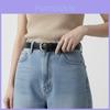 Leather Chain Belt With Alloy Buckle For Casual And Work Wear