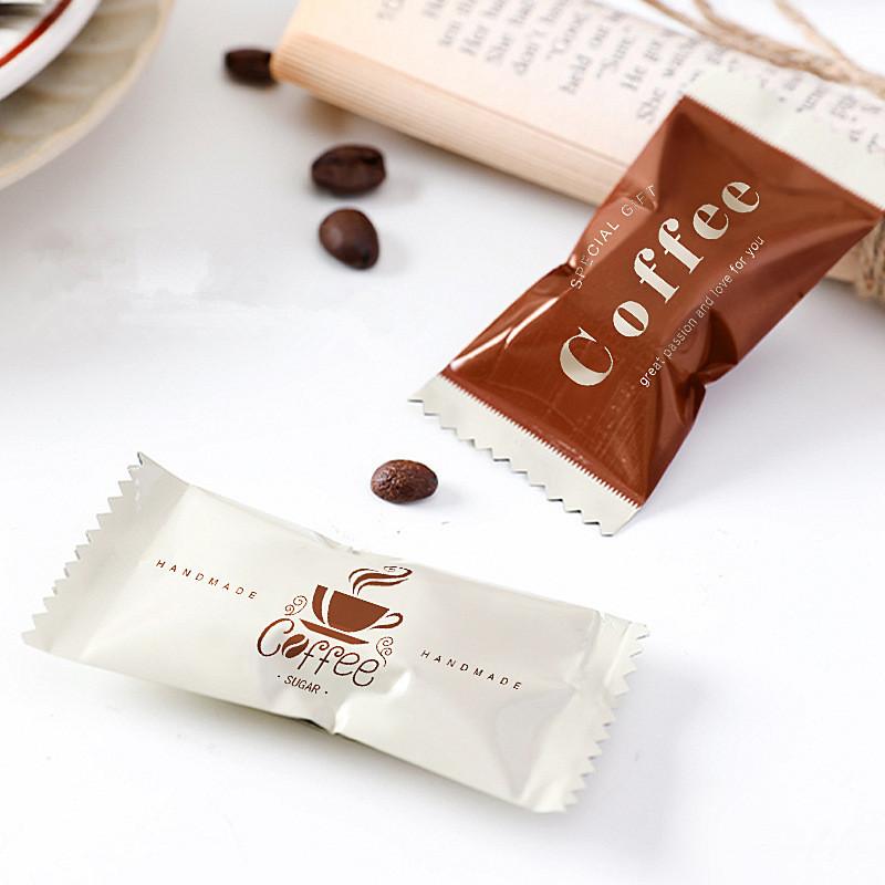 100 ks Mini Jednorázové Zesílené Sáčky na Kávu Cukr Pečení DIY Ruční Karamelová Cukrovinka Čokoláda Strojově Uzavřené Balení
