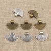 20pcs 20x16mm Bronze Antique Silver Color Fan Handmade Charms Pendant DIY Jewelry Making Accessories for Bracelet Necklace
