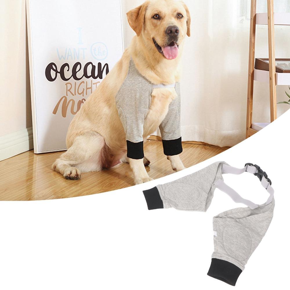 Elastic Fabric Dog Leg Brace Adjustable Dog Joint Wrap Dog Recovery Sleeve  Post Surgery Use