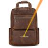 Luxry Brand Designer Leather Backpack Large Capacity Travel Bag Of Men Male Vintage Fashion Backpack for 15.6 Computer Drop Ship