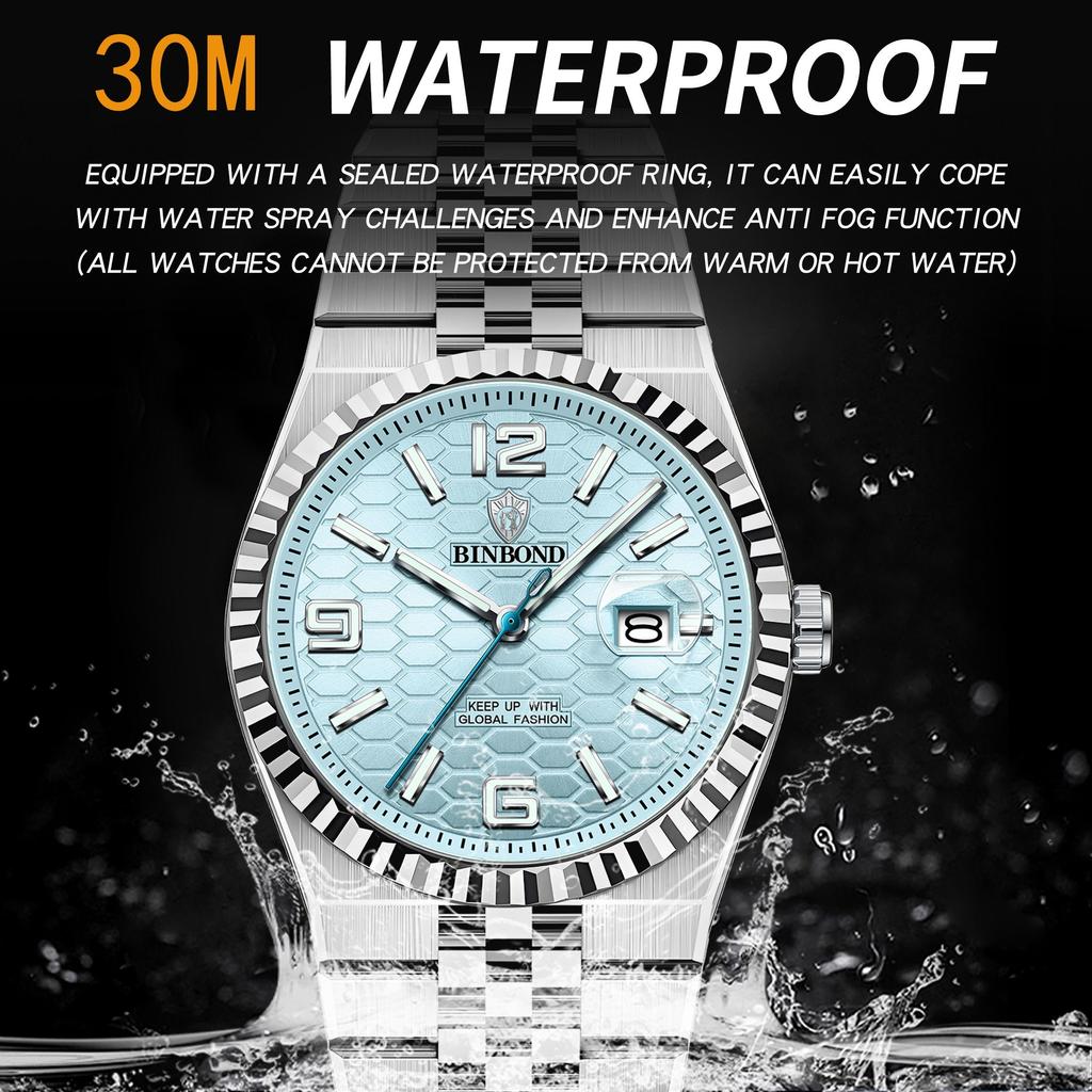 2025NEW Luxury Quartz Man Wristwatch Business Men Watches Waterproof Luminous Date Stainless Steel Men's Watch