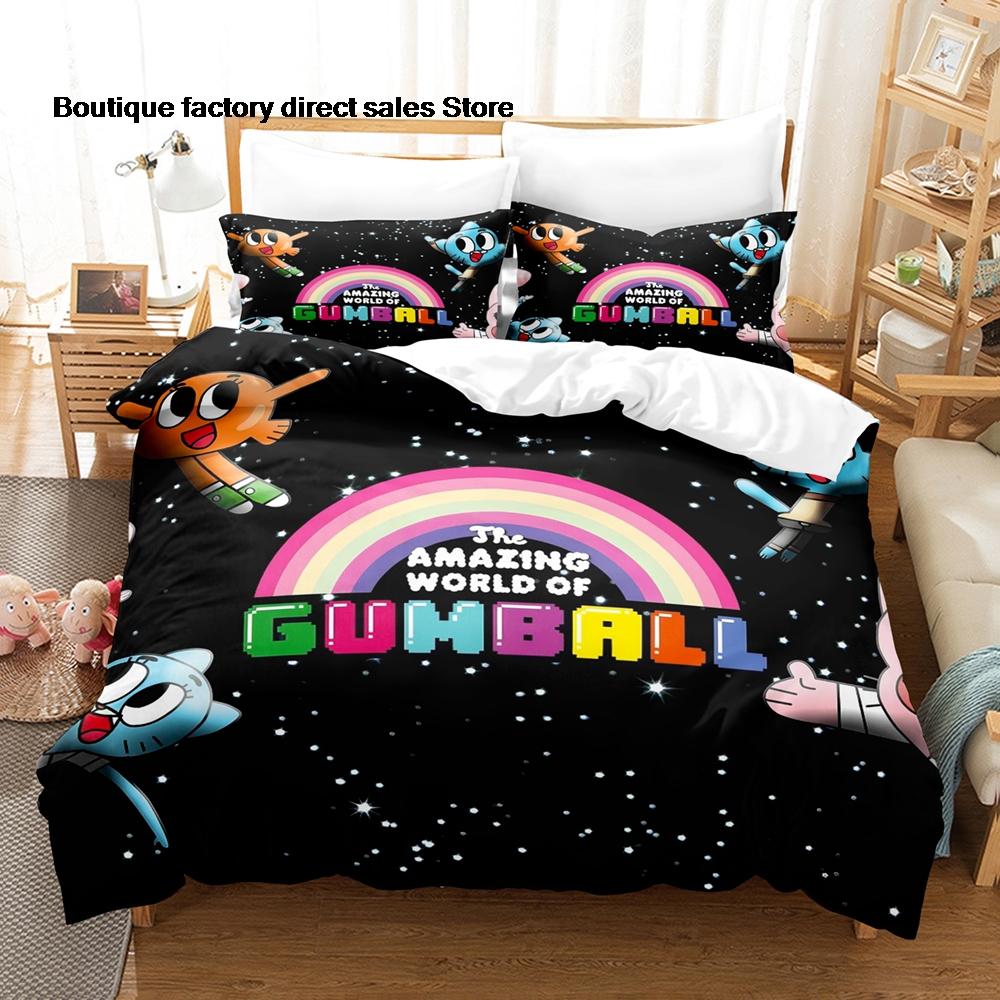 The Amazing World Of Gumball Bedding Set Duvet Cover Pillowcase For Kids Bedroom Decor Twin Full Queen King Size Bed Linen