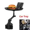 Car Adjustable Cup Holder Tray Table For Eating With Phone Slot and Swivel Arm