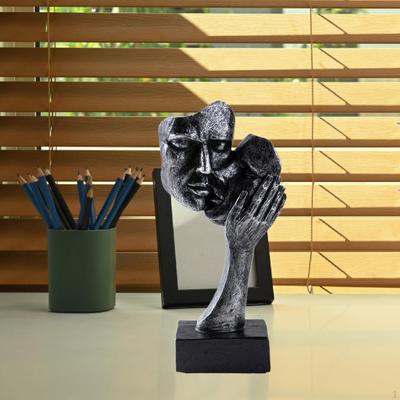 Abstract Art Couple Sculpture Couples Kiss Collection Creative Love Figurine for Fireplace