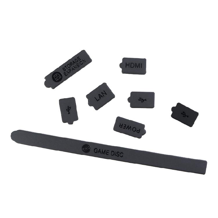 8 Pezzi Per Console Serie Accessori Gioco Silicone Copertura Antipolvere