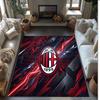 AC Milan Printed Flannel Area Rug Non Slip Soft Polyester Floor Carpet Indoor Decor Mat for Bedroom Living Room Sofa Game Room Home Decoration
