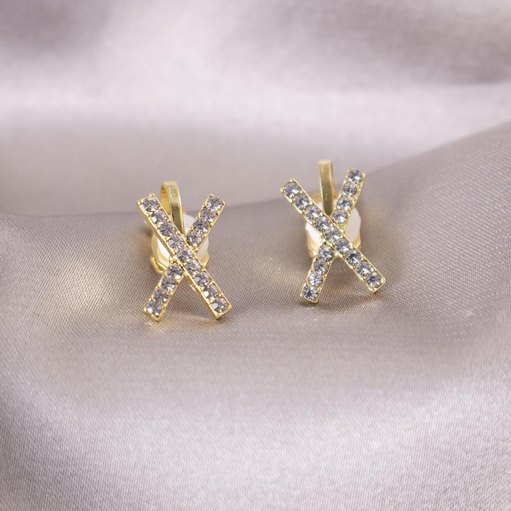 Versatile Light Luxury Ear Clips Without Pierced Ears Daily High-end Triangular Ear Clips Versatile Women's Earrings