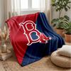 Boston Red Sox Flannel Fleece Blanket Cozy Warm Throw Blanket For Couch Bed Travel All Season Use
