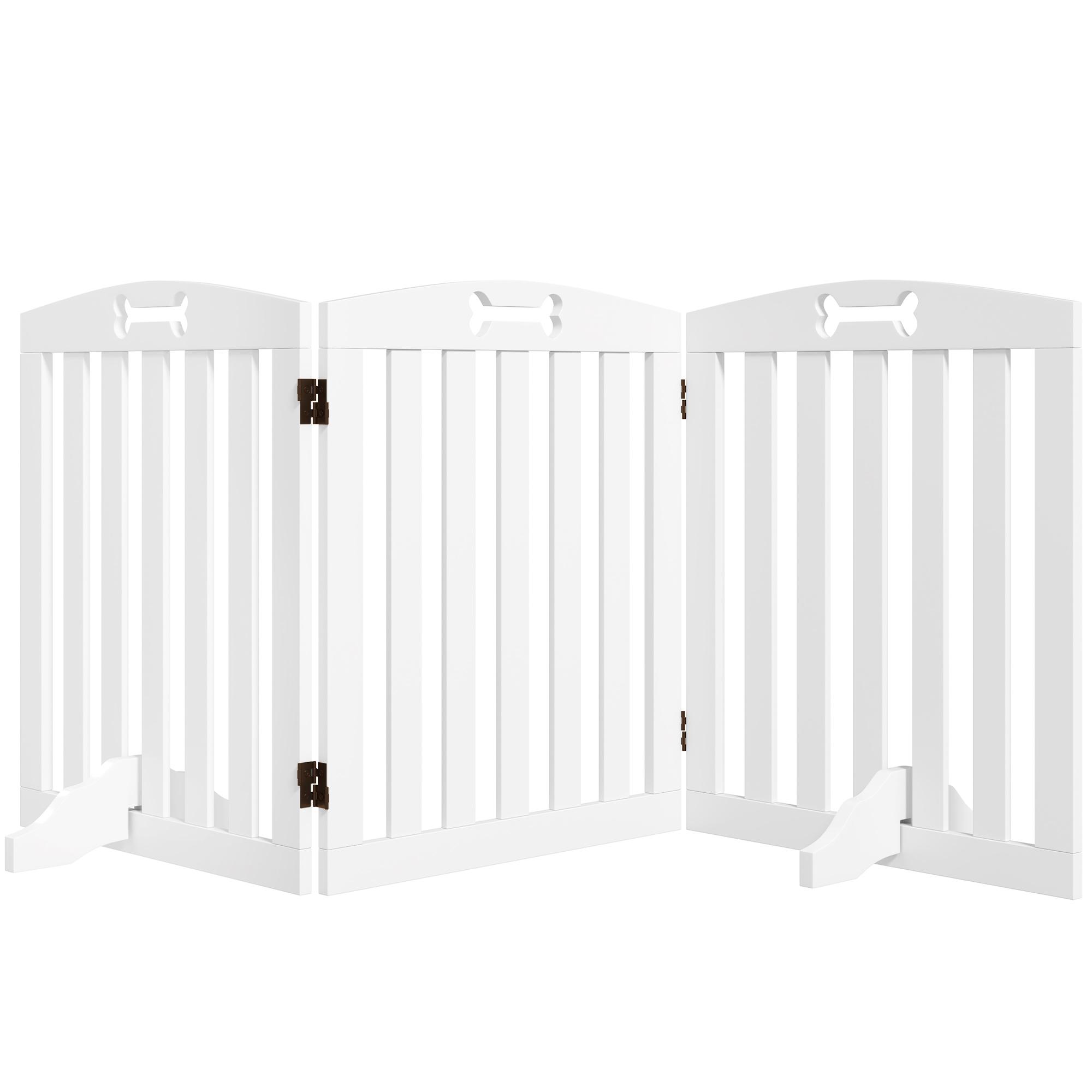 Freestanding Dog Gate with Support Feet