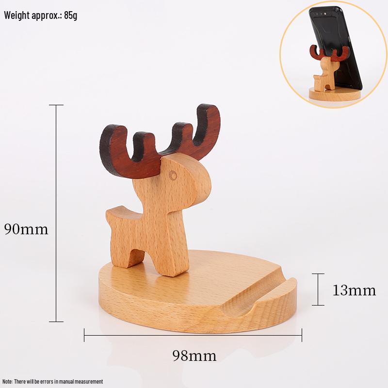 Beech Wood Phone & Tablet Stand: Lazy Person's Desk Ornament & Gift