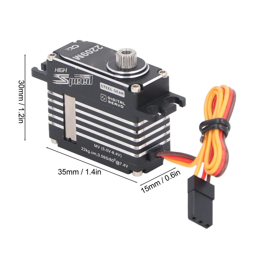 RC Drone Servo Motor Metal Gear High Speed Digital Servo Motor Low Noise for Helicopter Tail Robot Car Drone Boat