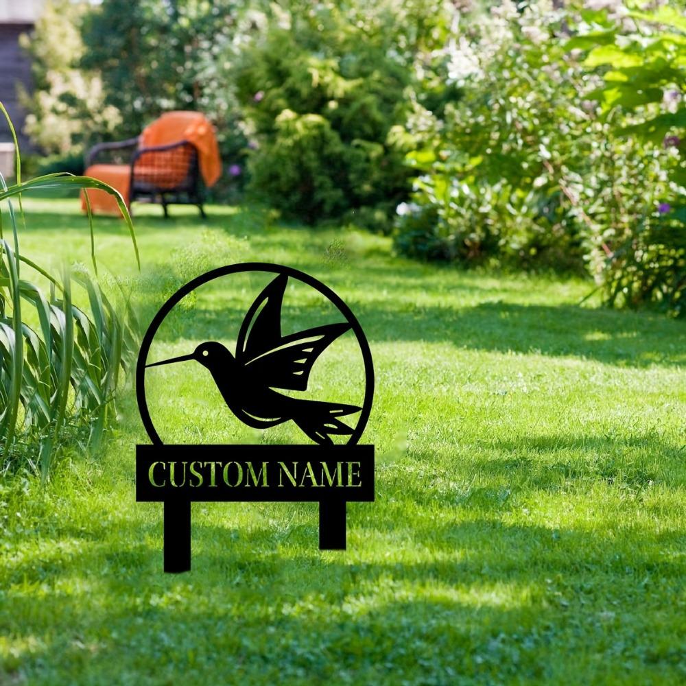Personalized Metal Garden Stakes Custom Lawn Sign Outdoor Decor Thoughtful Gift Yard Art