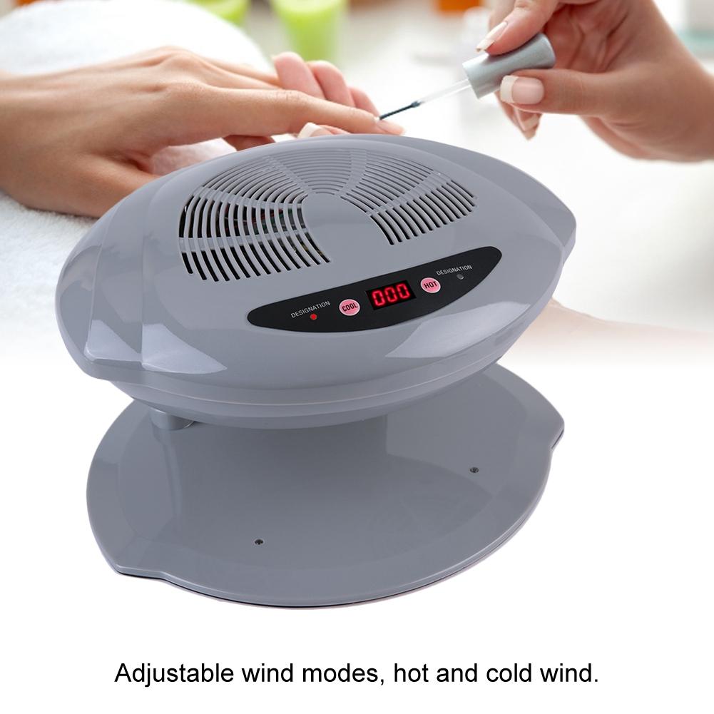 2 In 1 Grey Cool/Warm Blow Temperature Sensor Nail Polish Dryer NaMachine