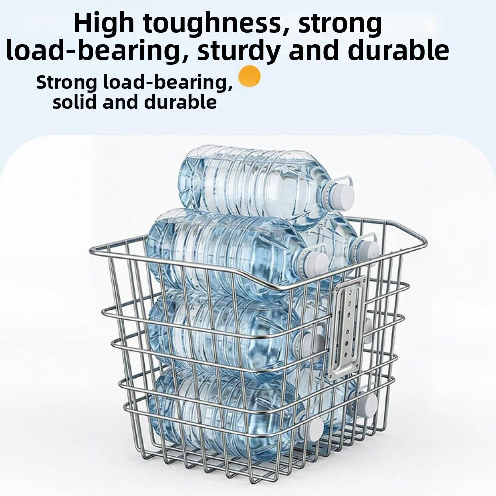 Metal Bicycle Rear Basket Easy To Install Backpack Storage Children's Folding Bike Accessories