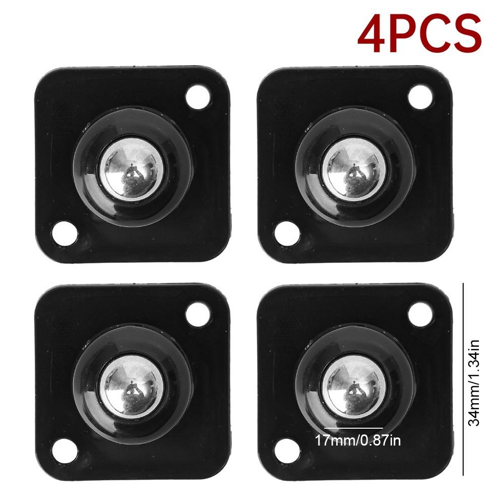 

4 шт./набір самоклеючих універсальних коліщаток на колесах для меблів із сильною несучою тумбочкою black