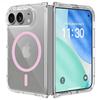 Case for iPhone Duo, Transparent Protection with Pink Magnetic Circle