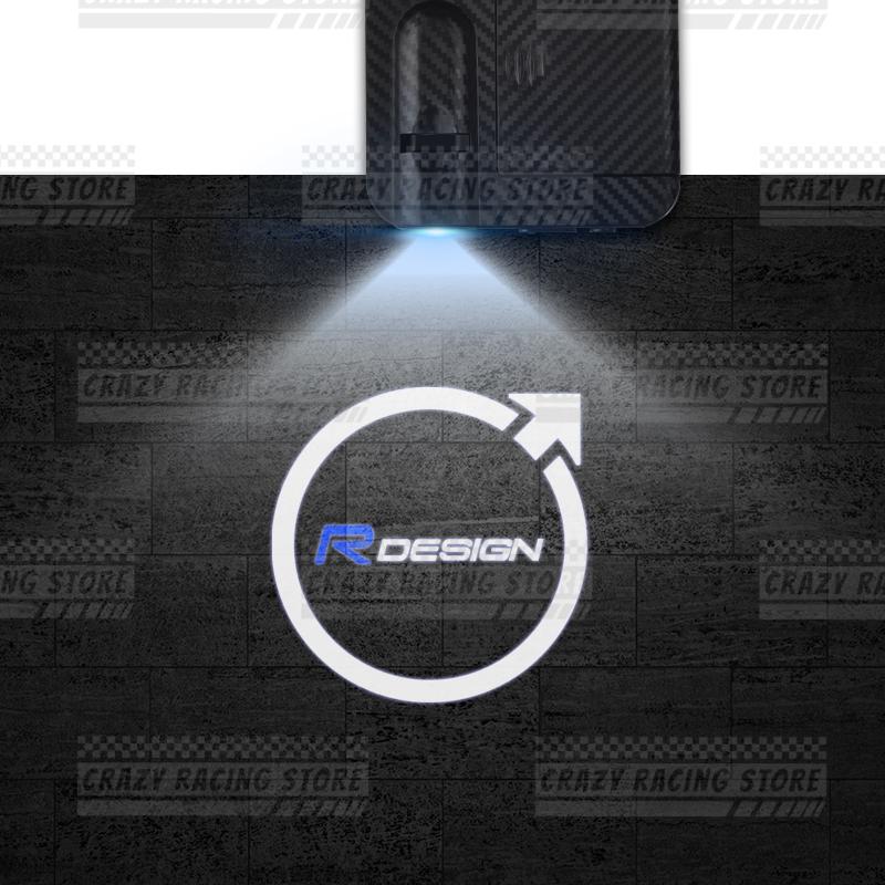 1/2PCS For Volvo R Design XC70 XC60 XC40 XC90 V60 V70 S90 S60 Logo LED Courtesy Lamp Car Door Welcome Light Ghost Shadow Light