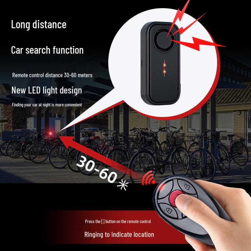 Outdoor Waterproof Remote-Controlled High-Volume Anti-Theft Alarm for Car and Bike