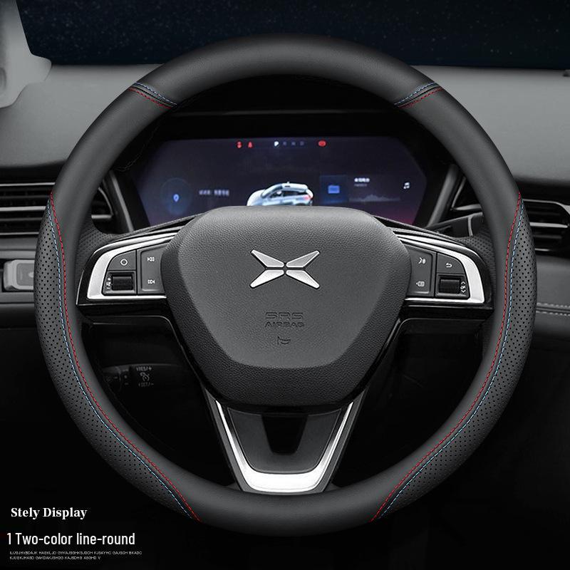 Originální kožený potah volantu Xiaopeng G6 z Nappa kůže pro modely P7, P5, G9, G3 – Ultratenký, nevyžaduje šití