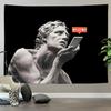 Personalized David Tapestry Premium AmericanStyle Decorative Wall Hanging for Bar Background Customization Available