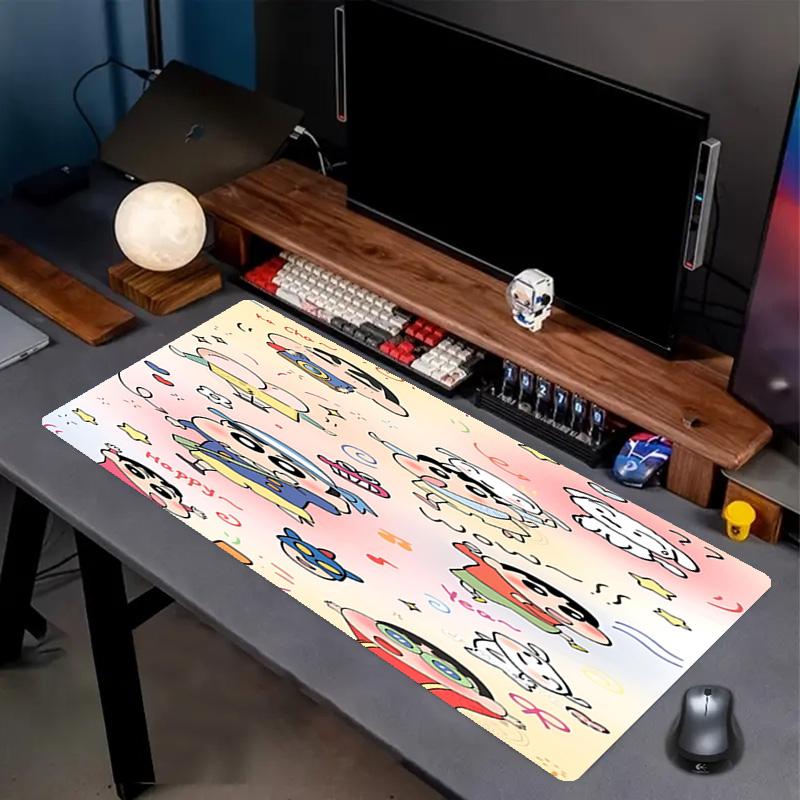 Crayon Shin Baskılı Mouse Pad, Kaymaz Masaüstü klavye Matı, PC Dizüstü Oyun Çalışma Günlük Kullanım için, Havalı Festival Sürpriz Hediye