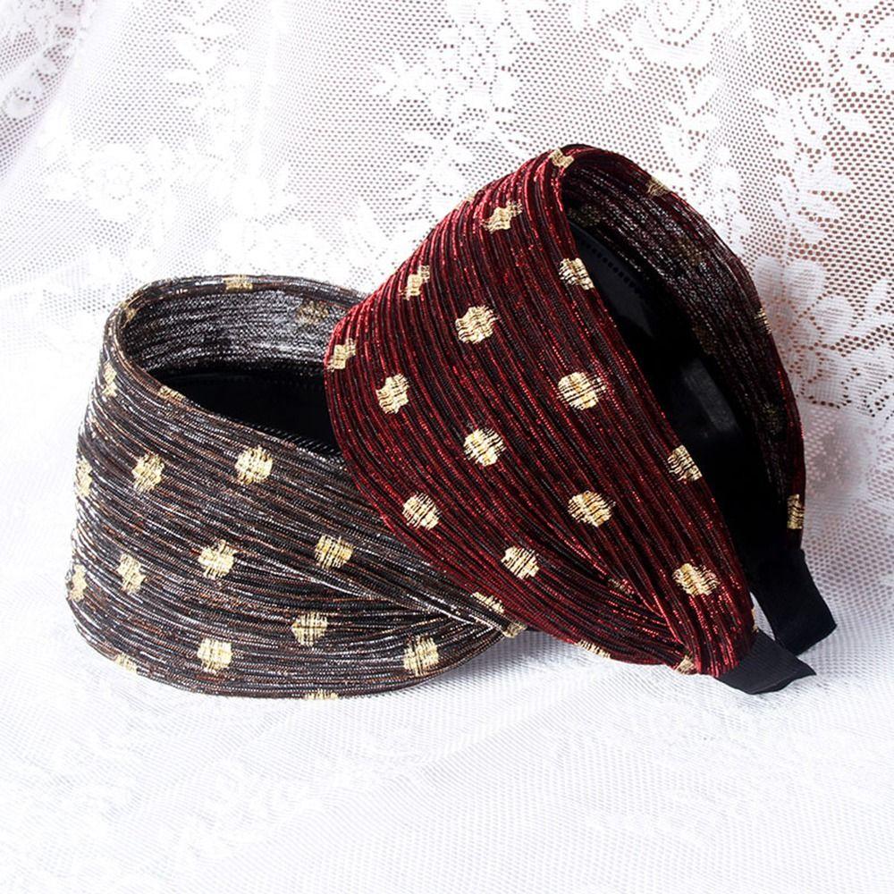 Mesh For Girls Makeup Korean Style Headband Women Hairband Hair Accessories Wave Point Hair Hoop