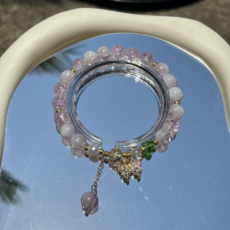 Lily of the Valley Butterfly Bracelet - Multi-Style Beaded Star & Moon Design
