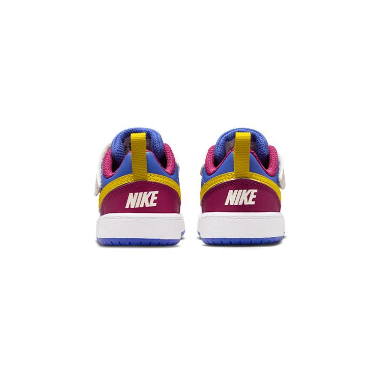 Nike Court Borough Low Recraft TD Sweet Beet Comet Blue Citron Baby Sneakers Multi-Color Soft-Pearl Bright-Citron IM2183-633