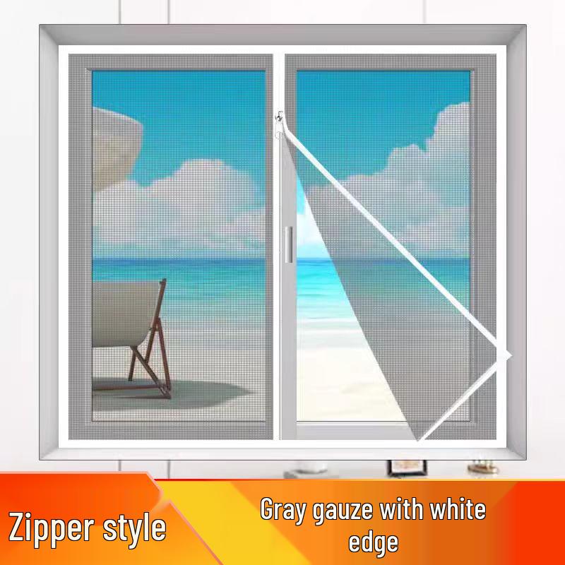 Nano Anti-Mosquito Insect Screen: Invisible Velcro Self-Install Mesh for Home Windows
