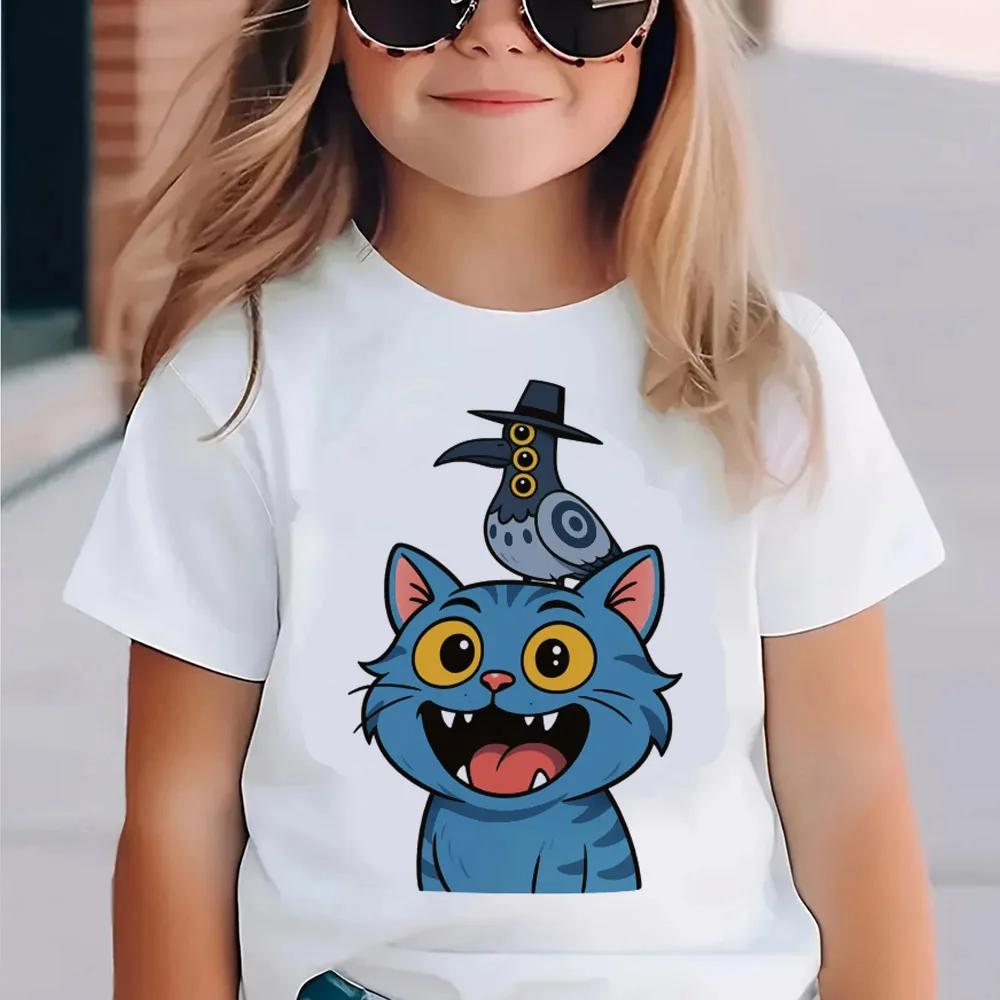 KPop Demon Hunters Kids Clothes 2026 Hot Anime T-shirt Harajuku Girls Casual T-Shirt Fashion Movie T Shirts
