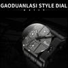 Oulm 3364 Herren Quadratisches Zifferblatt Lederarmband Quarz-Uhr