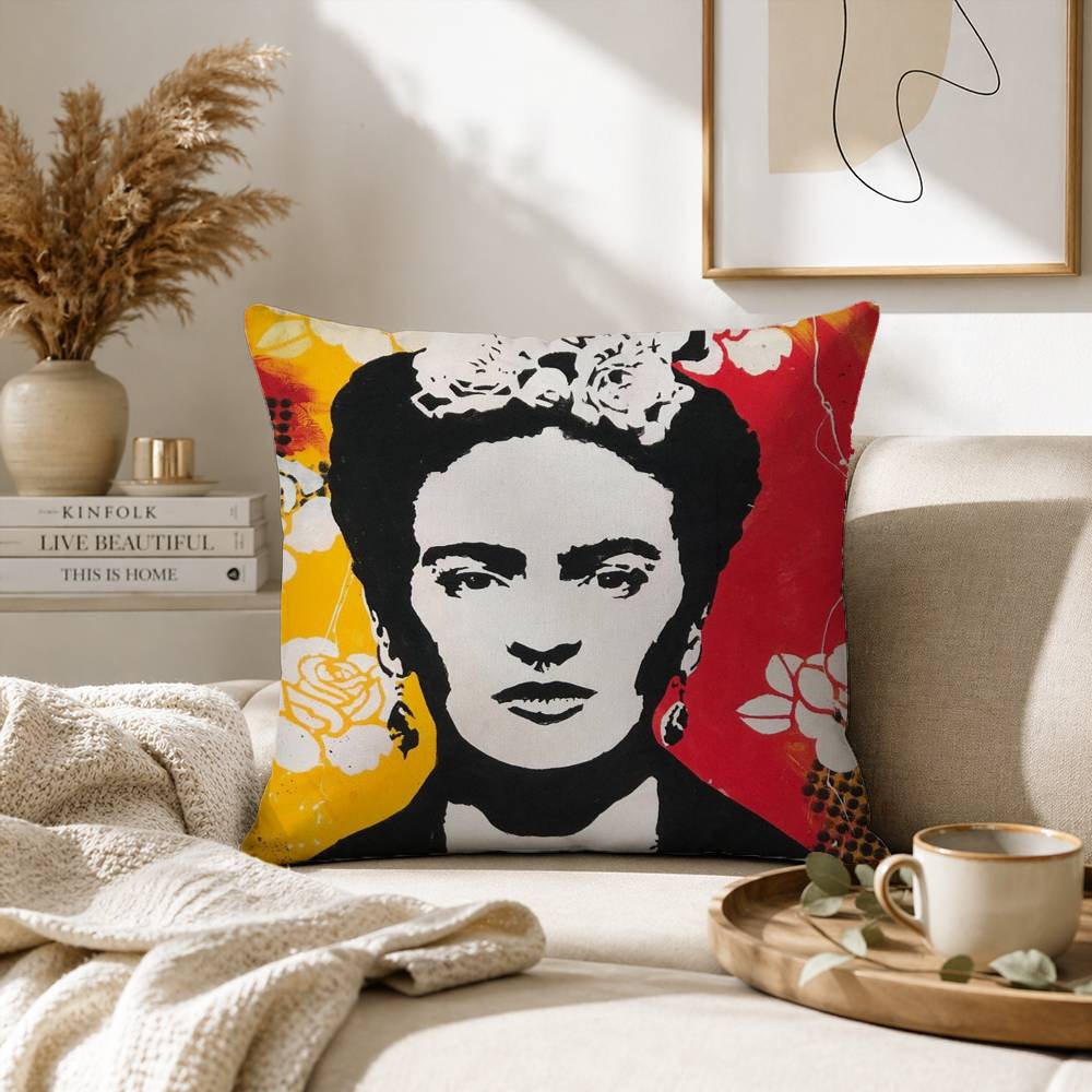 AArt Frida Kahlo Pillow Case for Sofa Living Room Home office Decor Protective Cover