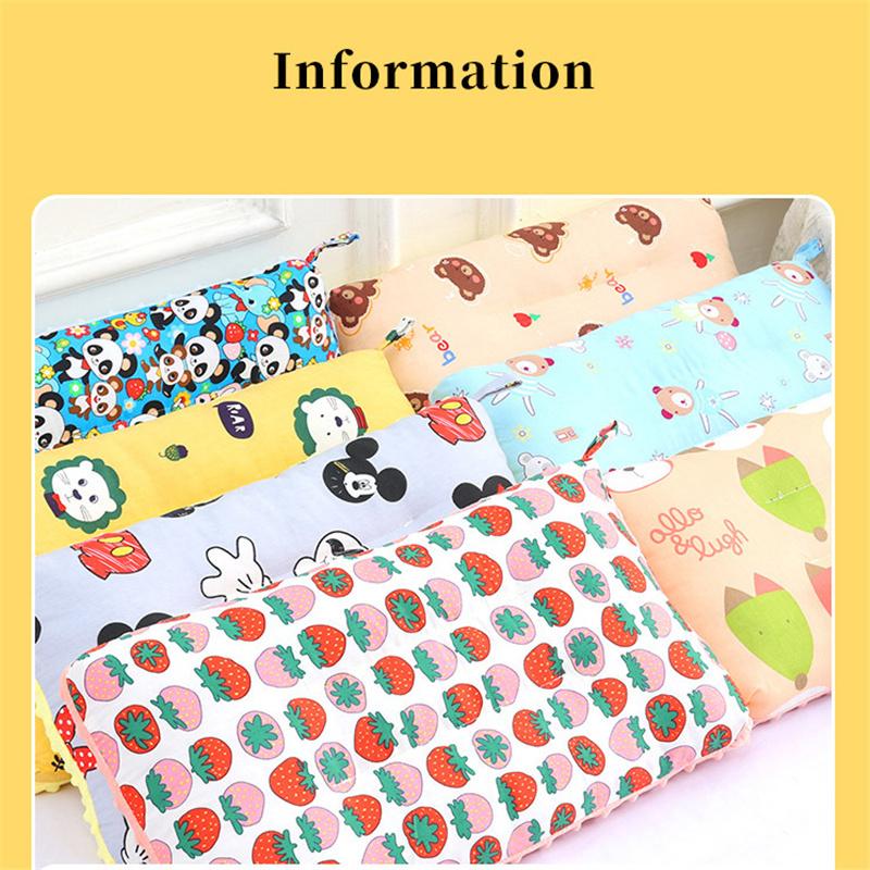 Children Infants Baby Cartoon Pure Cotton Doudou Velvet Sleep Pillow Kindergarten Washable Cervical Vertebra Protect Kids Pillow