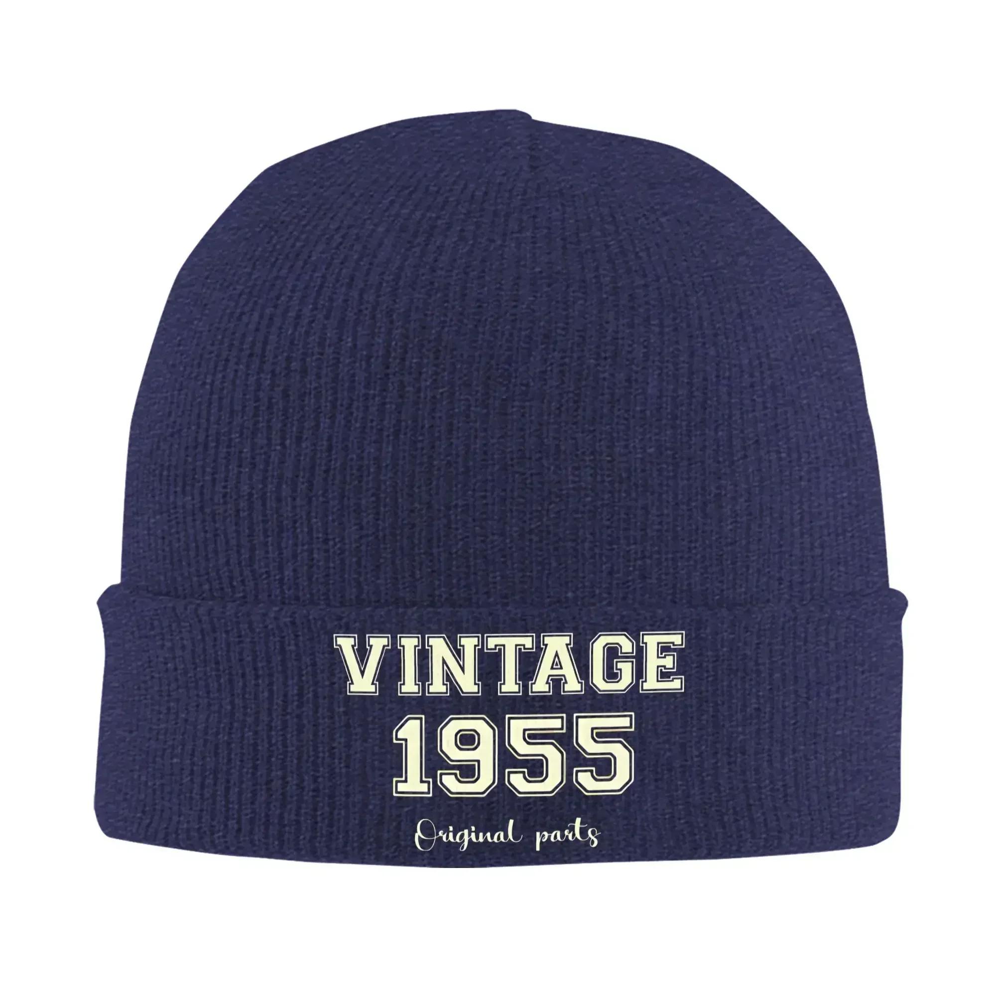 

Birthday Vintage Legends Born 1955 Bonnet Hats Beanie Hats Winter Printed Knit Hat Funny Men Women Kpop Warm Soft Cap One Size