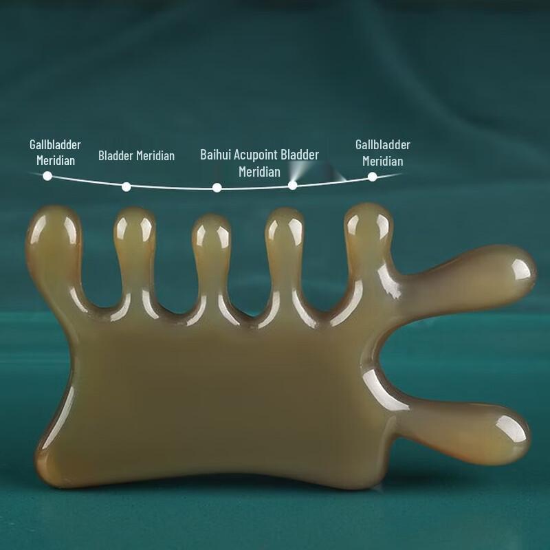 HOMEMAKER Natural Ox Horn Massage Comb