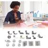 Presser Foot Sewing Machine Feet Kit, Professional Domestic Set Stainless Material Steel Suitable for Most Sewing Machines Multiple In One Set