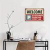 2D Flat 30*20cm Wooden Vintage-Style Welcome Customer Parking Sign - 8x12 Inches, Wall-Mounted Wooden Decor for Home, Garden, Garage, Patio & Farm