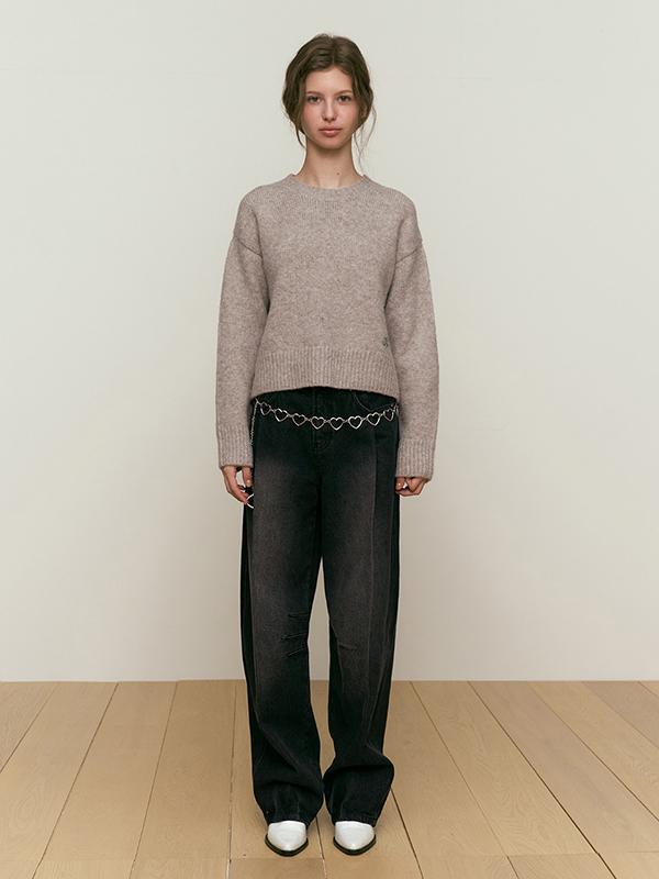 KIRSH Collection Round Neck Knit [Oatmeal]
