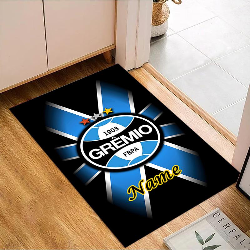 Custom Name Gremio FC Crest Design Rug Game Carpet, Floor Mat for Bedroom Living Room Entryway Rug, Home Decor Idea Gift for Christmas birthday