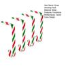 Christmas Stocking Hooks Mantel Xmas Stocking Hangers Candy Cane Design Non-Slip Stocking Holders for Mantel Christmas Party Decoration