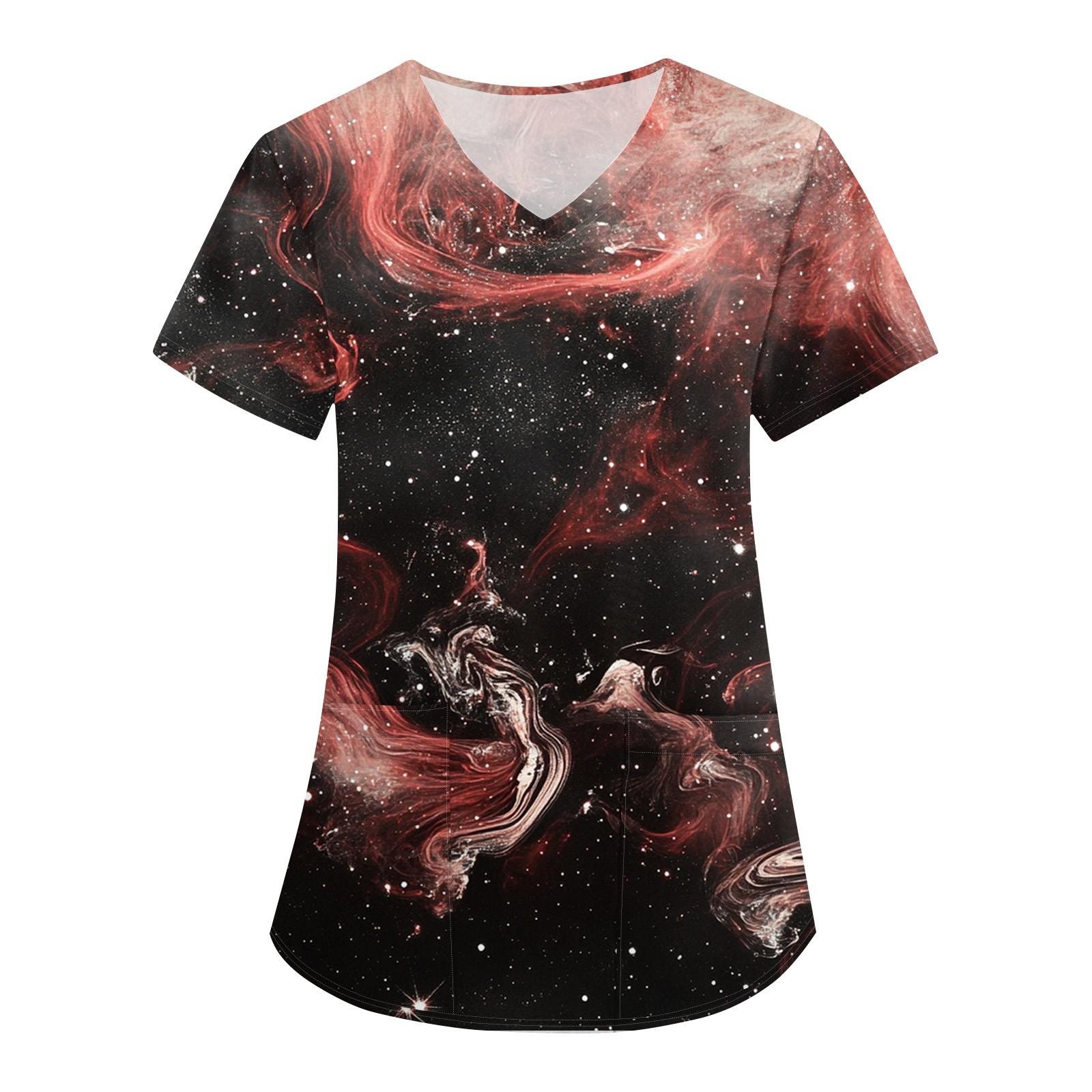 

Жіноча уніформа з принтом Робоча уніформа Захисна уніформа з V-подібним вирізом і кишенькою Захисна уніформа XXXXXL